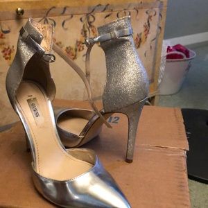 Guess sliver heels